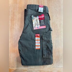 NWT Wrangler Riggs Workwear, 34 x 36, Loden, Flannel Lining.